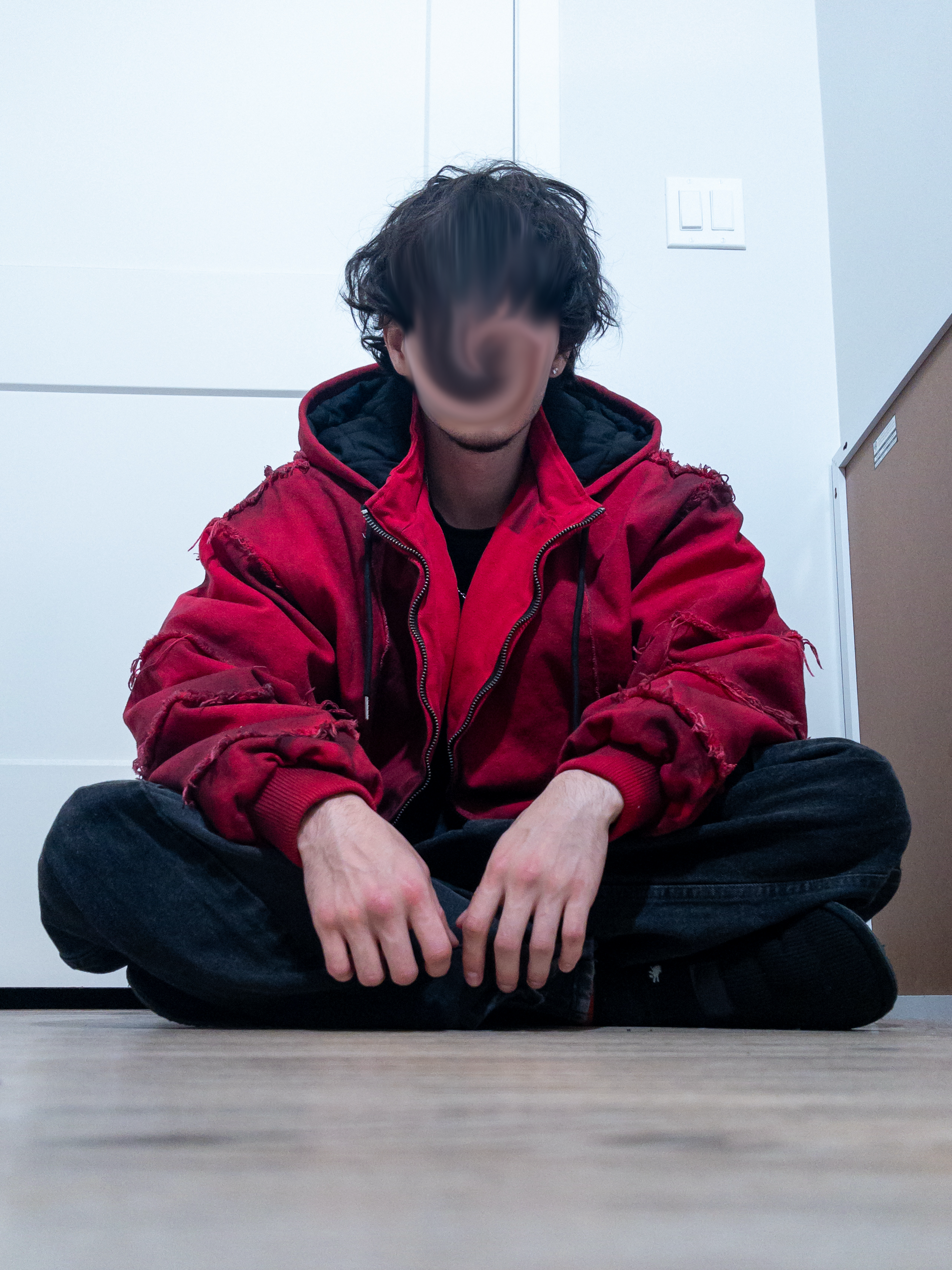 [COMING SOON]Over Sized Raw Edge Jacket